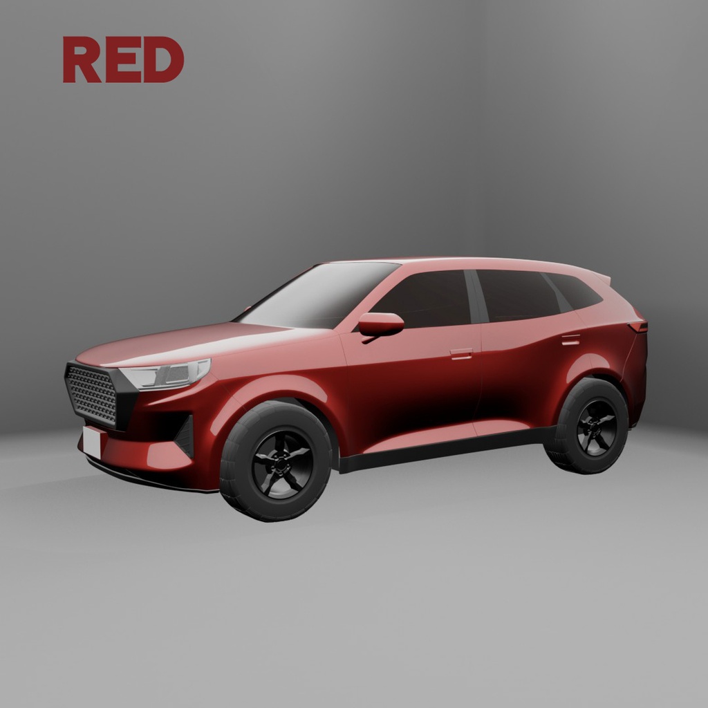 【意匠法改正対策済】3D MODEL オリジナルデザイン 中型サイズ SUV
