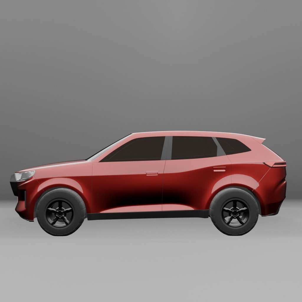 【意匠法改正対策済】3D MODEL オリジナルデザイン 中型サイズ SUV