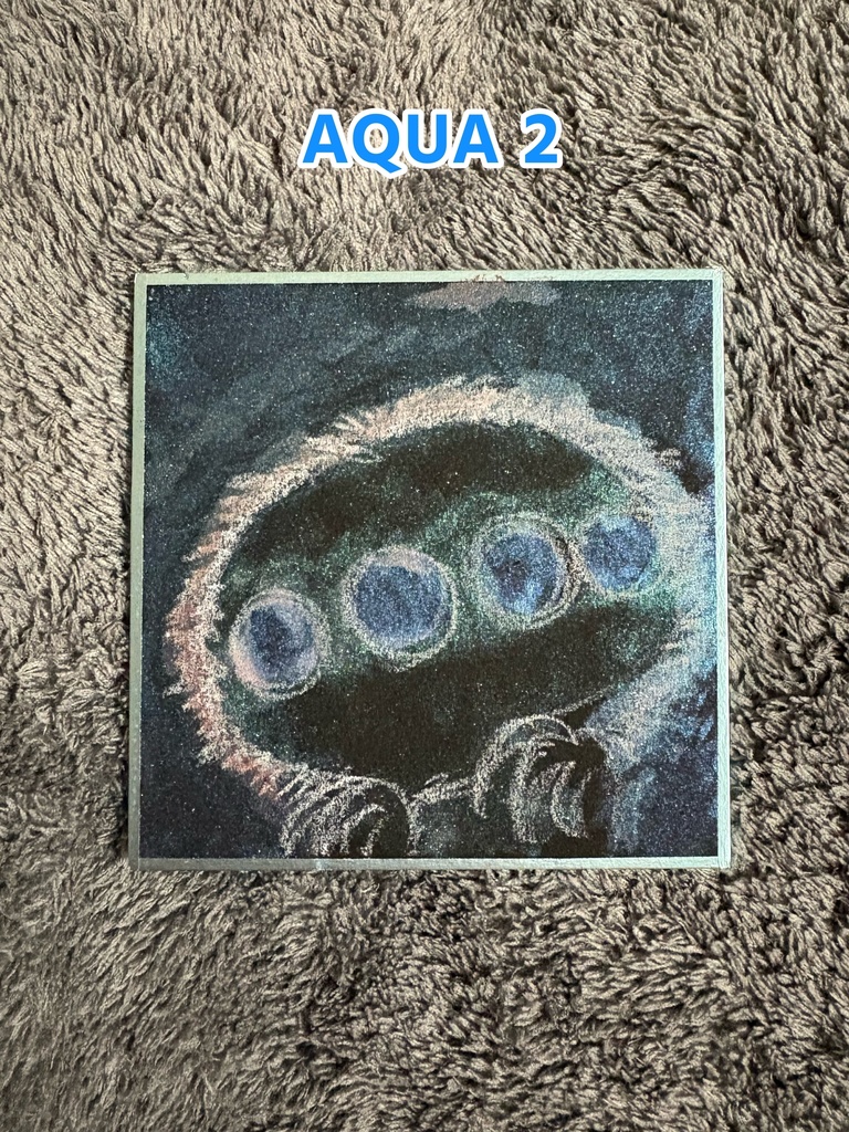 ブォンたん手描き豆色紙