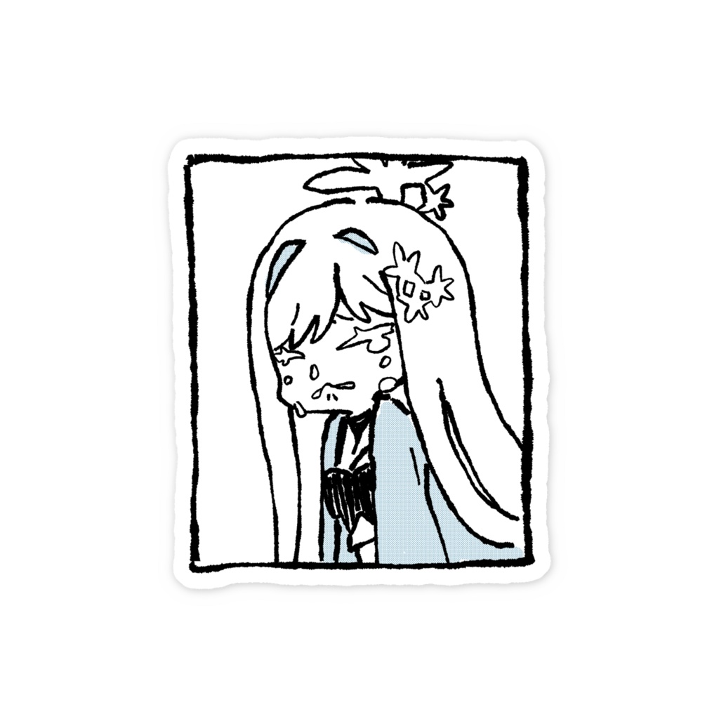 ナグサちゃんステッカー