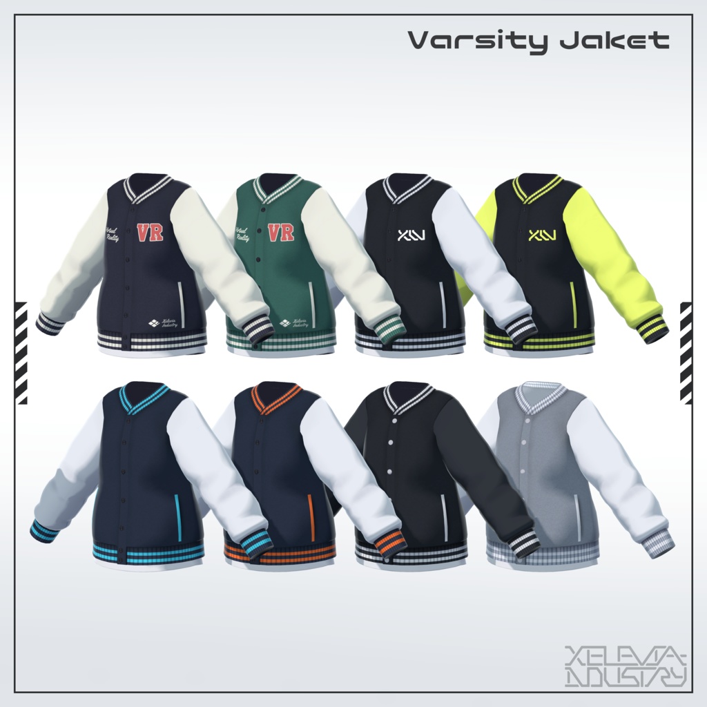 着せ替え用モデル『バーシティジャケット』