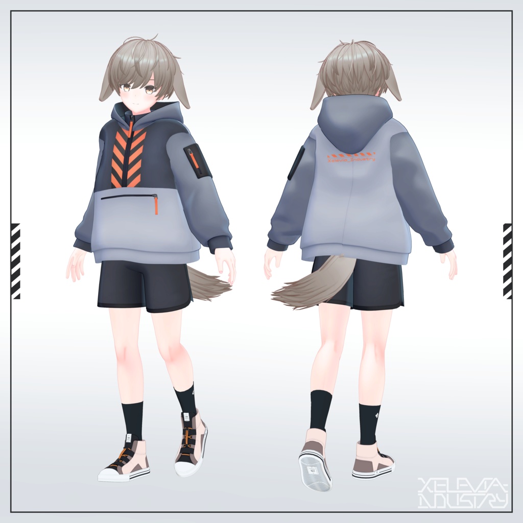 着せ替え用モデル『アノラックパーカー』