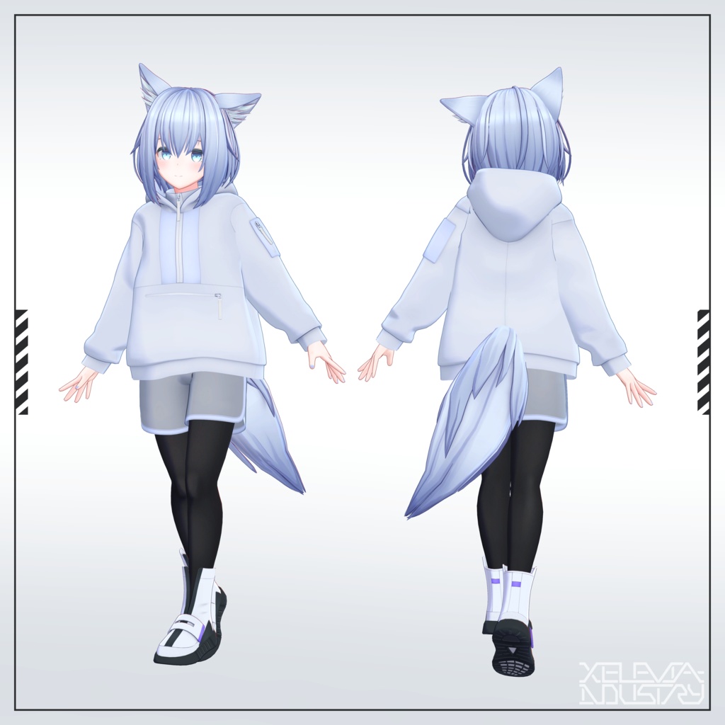 着せ替え用モデル『アノラックパーカー』