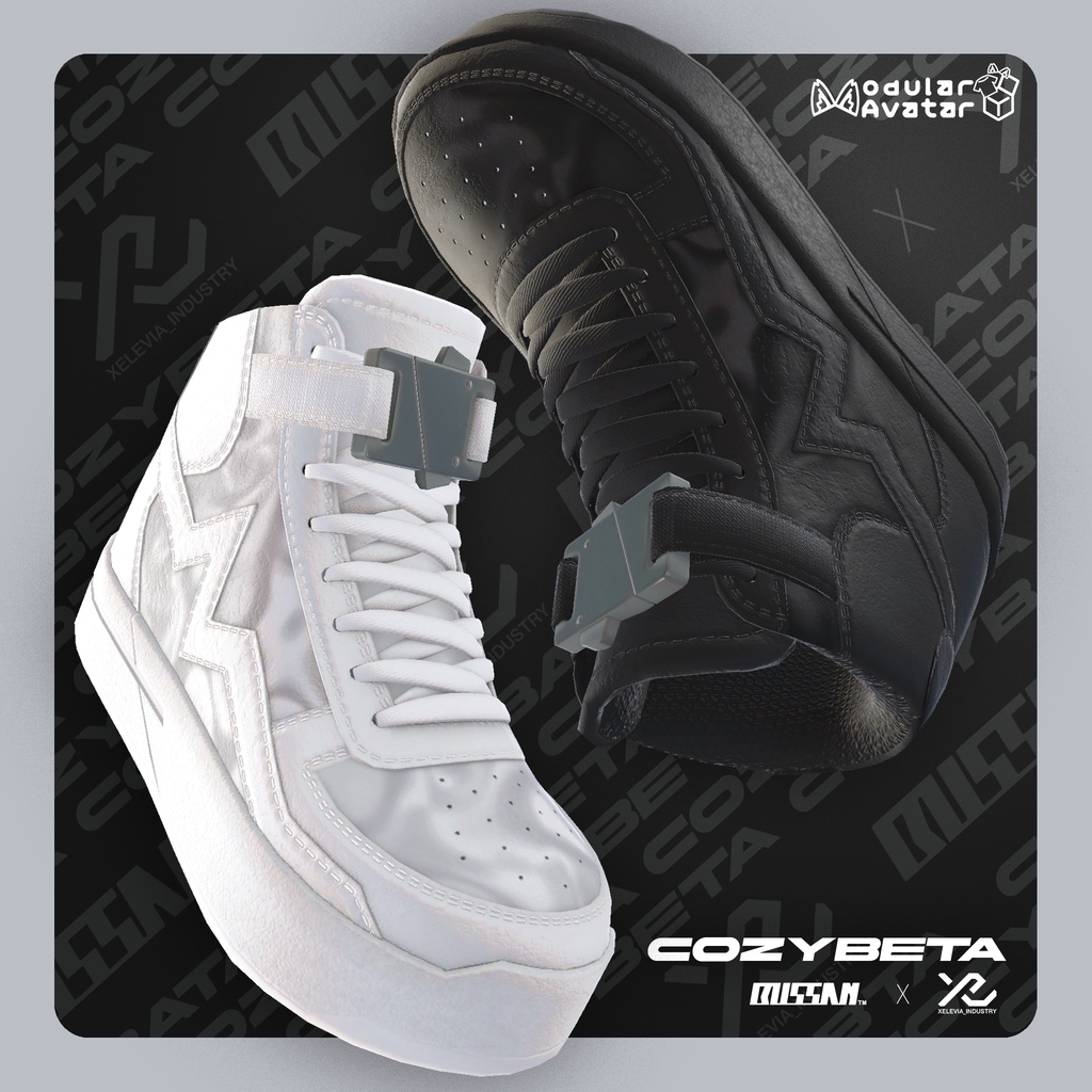 アバター用スニーカー『CozyBeta』【複数アバター対応】