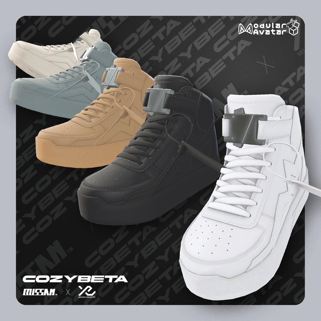 アバター用スニーカー『CozyBeta』【複数アバター対応】