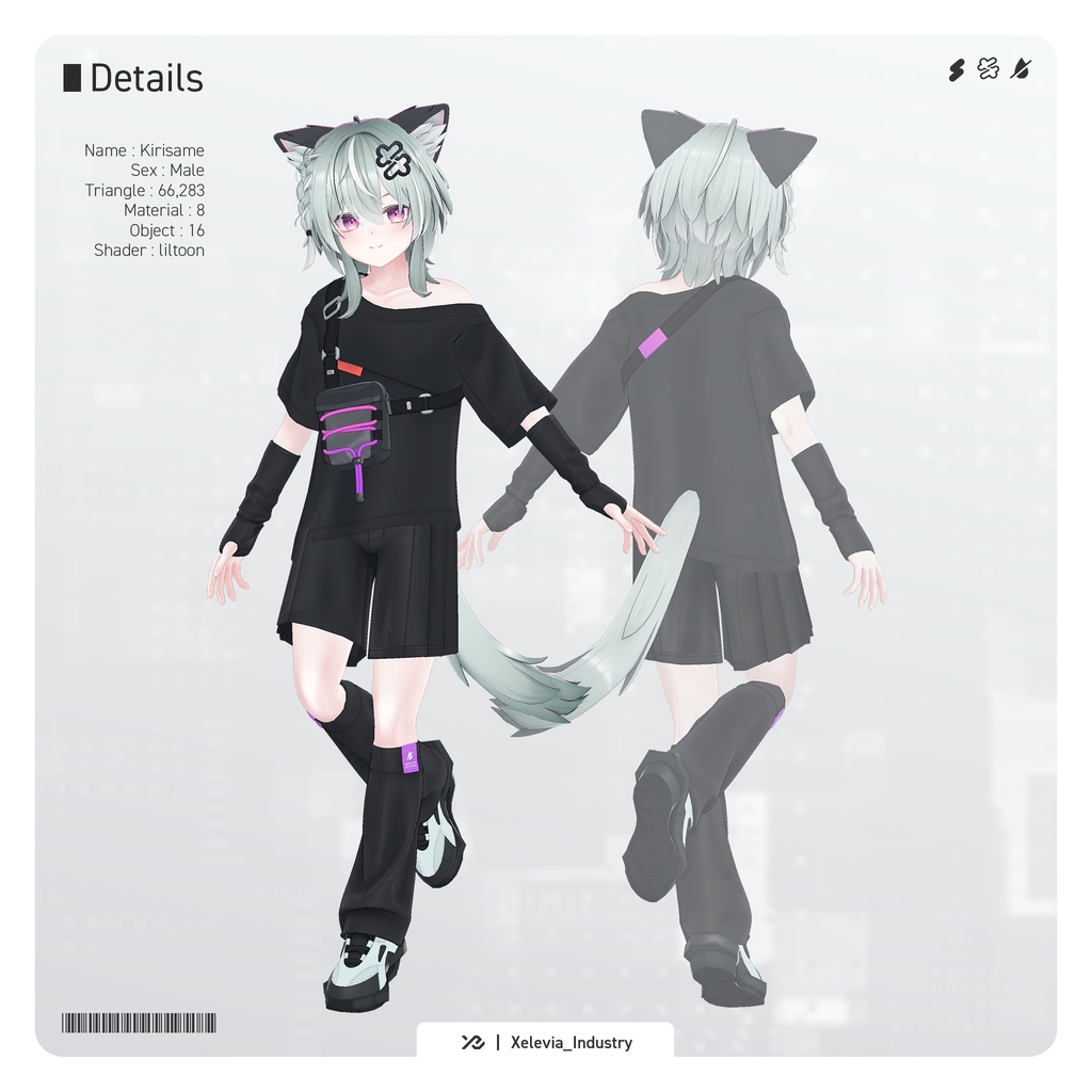 オリジナル3Dモデル『キリサメ』