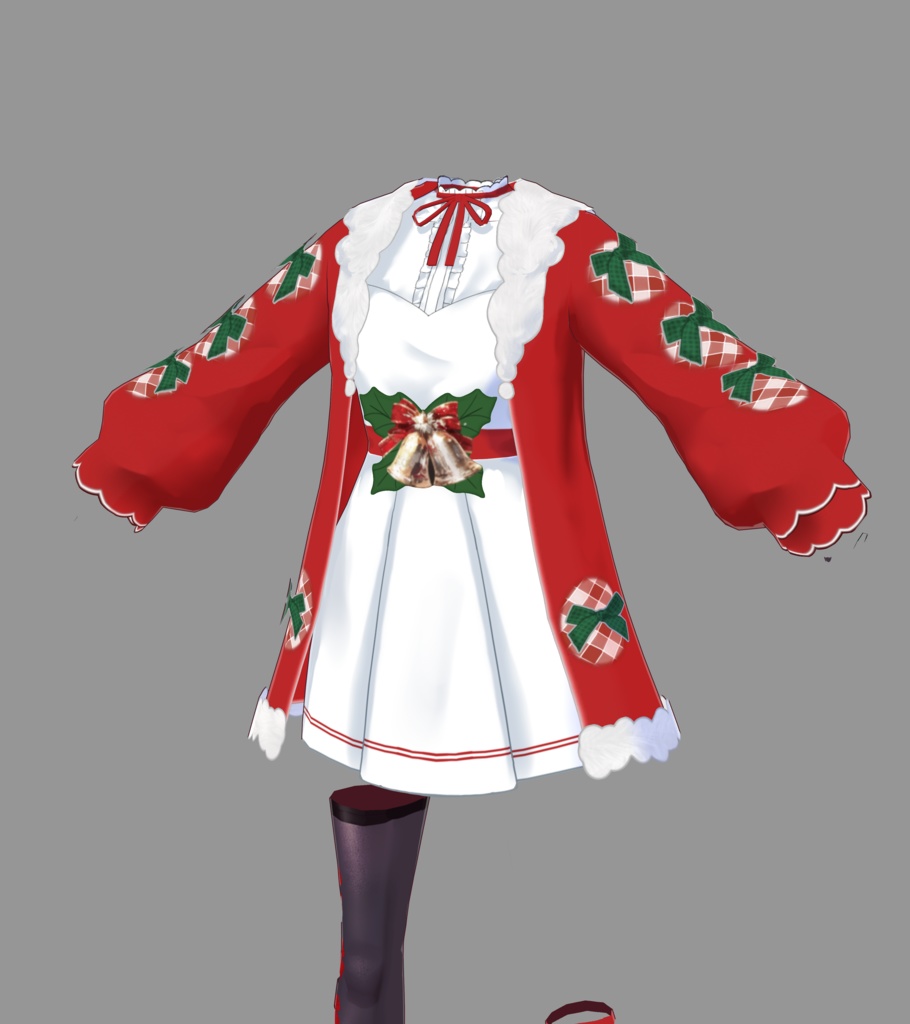 【VRoid衣装】Christmas style Lolita dressⅡ