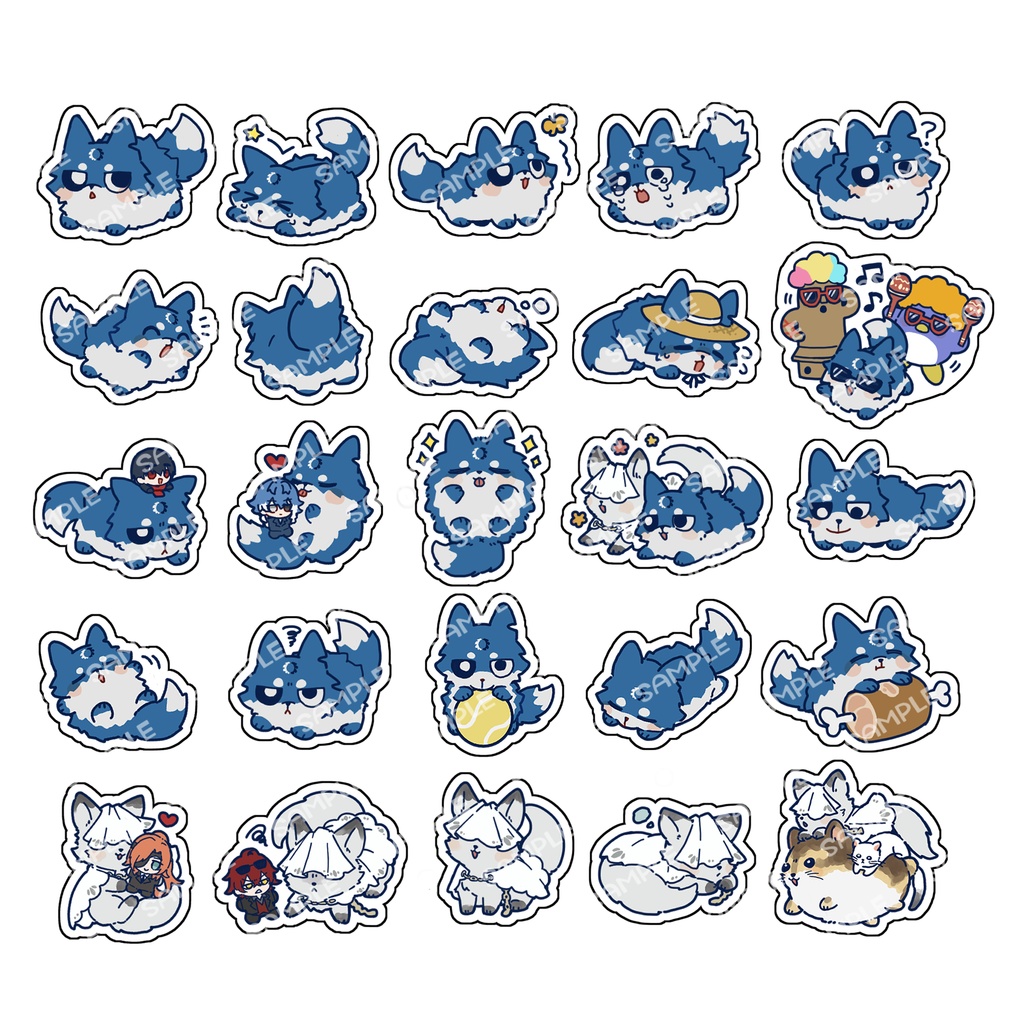 【フレークシール】毛玉がいっぱい