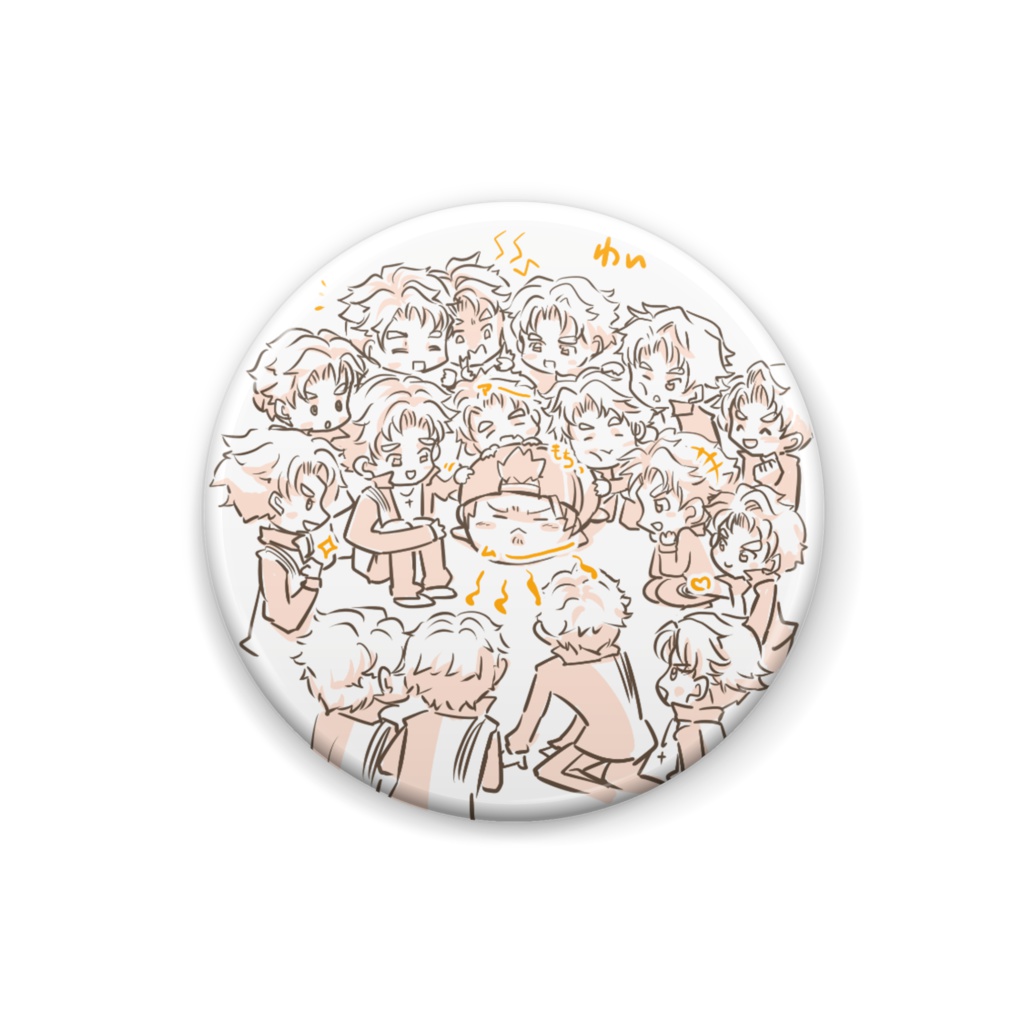 もち戸さんと 缶バッジ