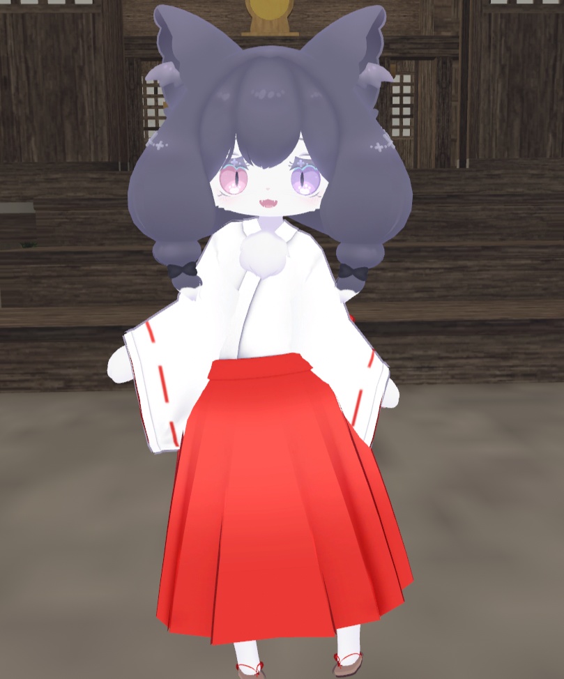 【メリメア対応】シンプル巫女服