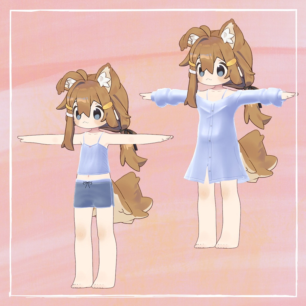 【こまいぬ通り、まめフレンズ対応】シンプルルームウェア