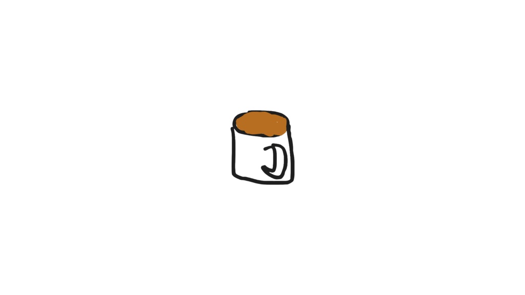 なみなみの麦茶（透過pngファイル）