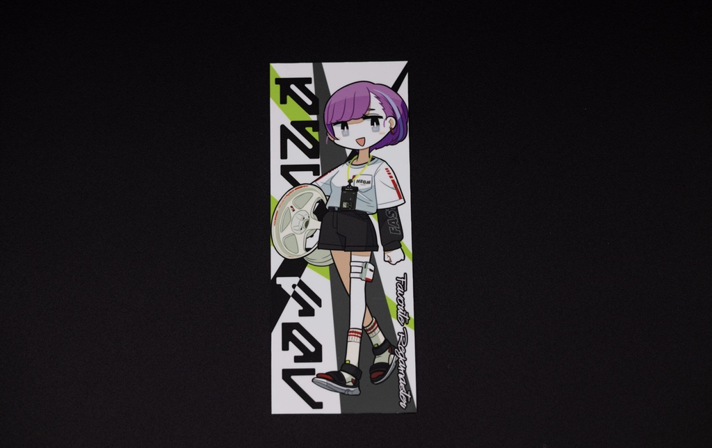 Rega_chan sticker (white×green)
