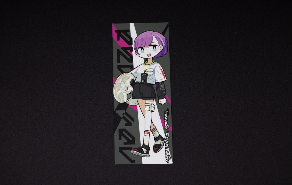 Rega_chan sticker(gray×pink)