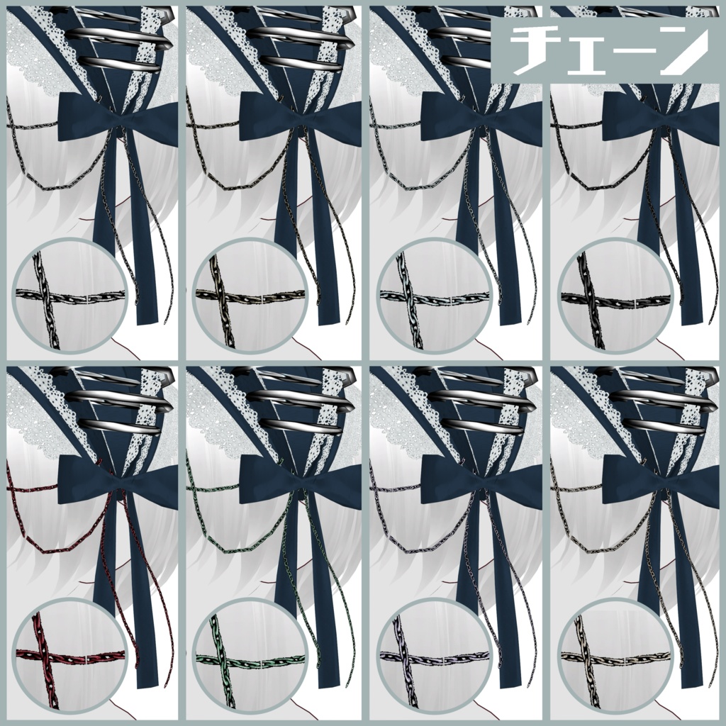 【VRoid正式版用】けもみみカバーヘッドドレス【ヘアプリセット】