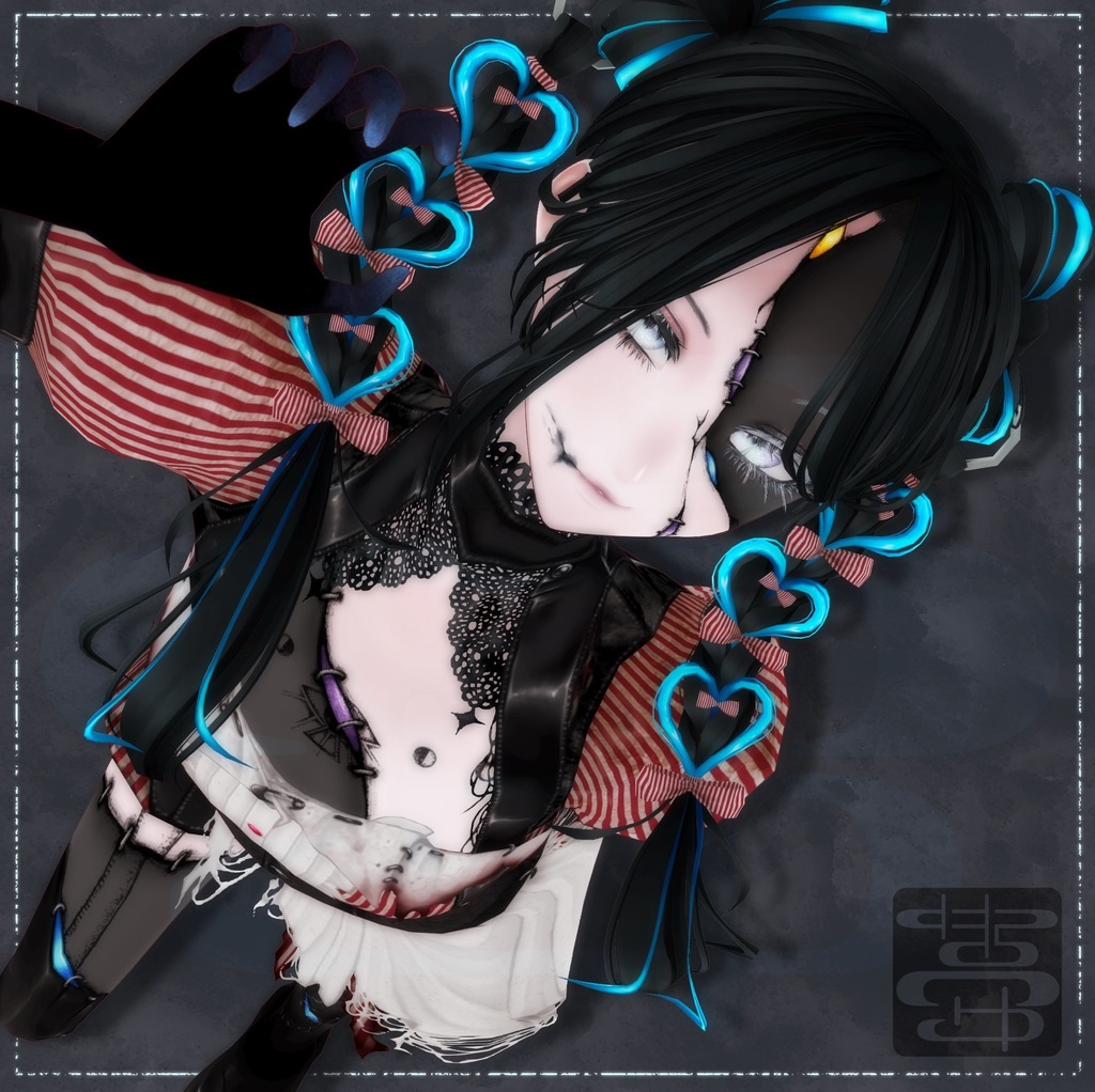 【女性モデル向け】ツギハギウェイター【VRoid正式版用】