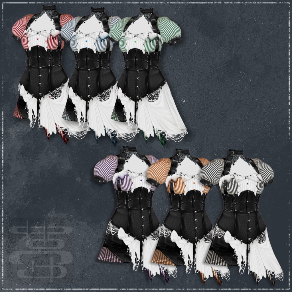 【女性モデル向け】ツギハギウェイター【VRoid正式版用】