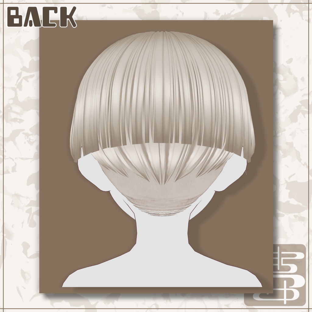 【VRoid正式版用】こだわりおかっぱショート【ヘアプリセット】