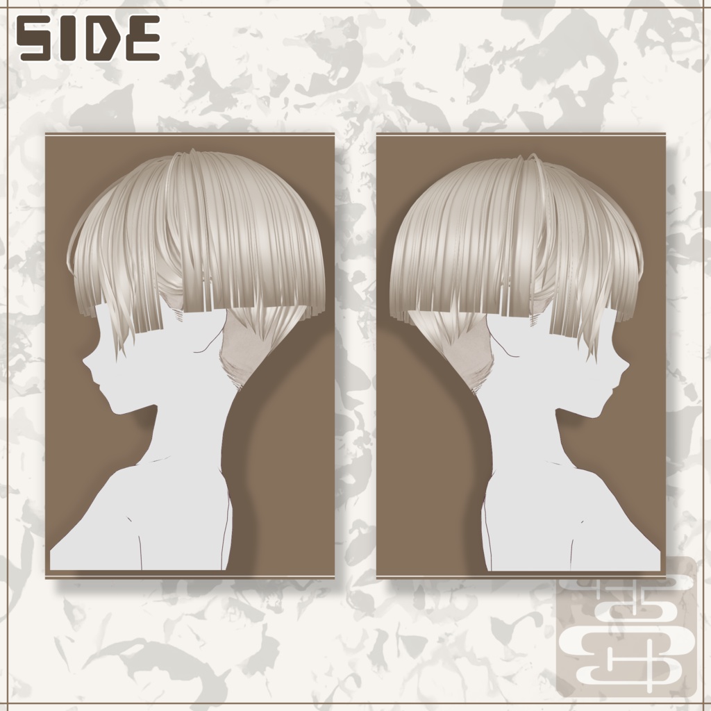 【VRoid正式版用】こだわりおかっぱショート【ヘアプリセット】