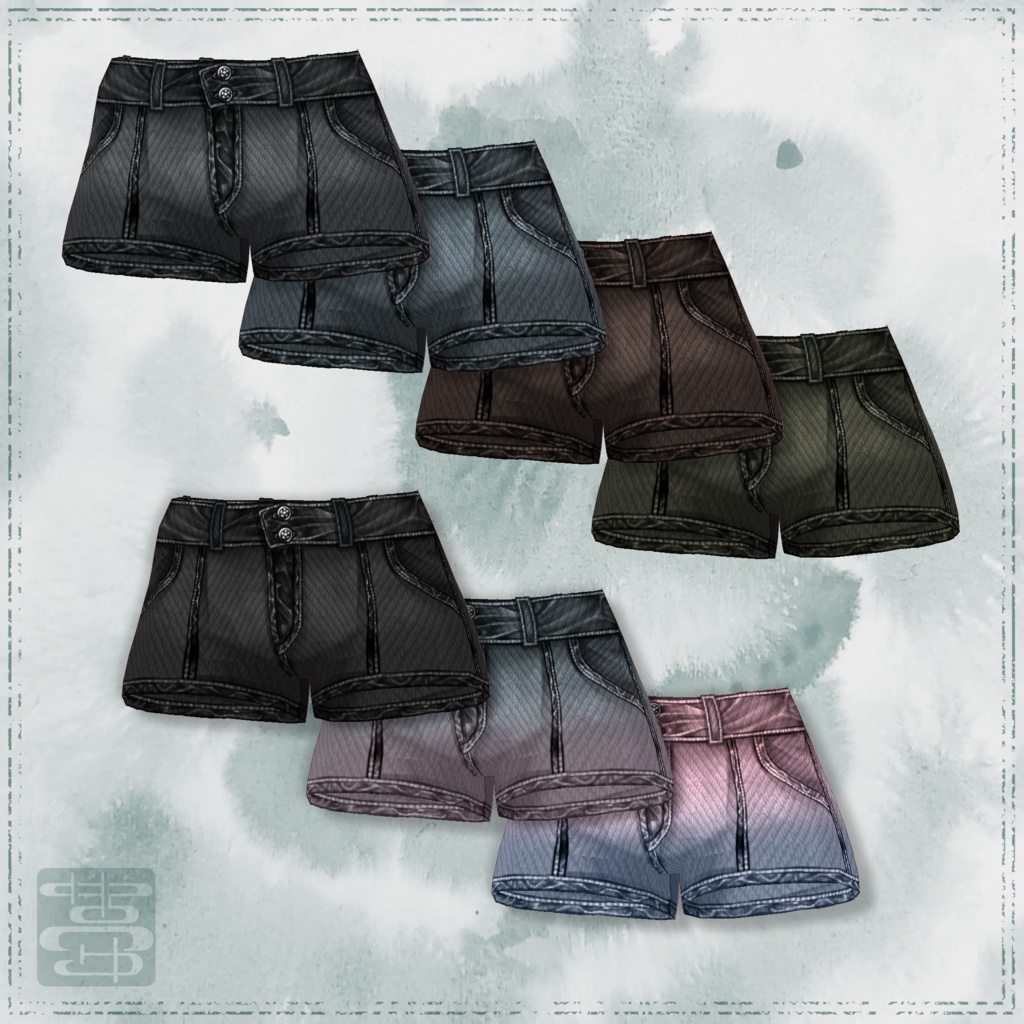 【男女兼用】シンプルダメージデニム【VRoid正式版用】