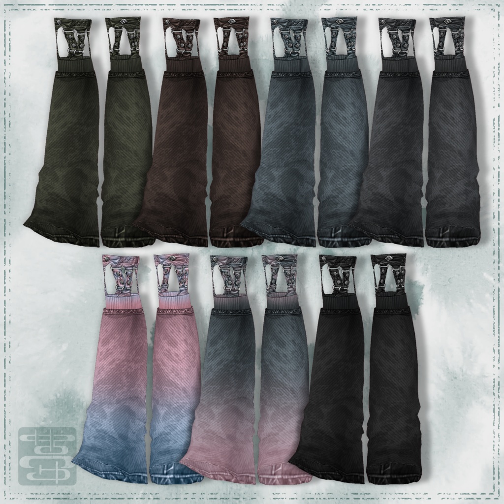 【男女兼用】シンプルダメージデニム【VRoid正式版用】