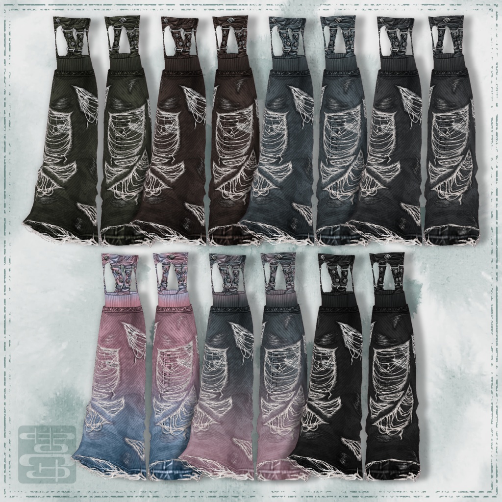 【男女兼用】シンプルダメージデニム【VRoid正式版用】