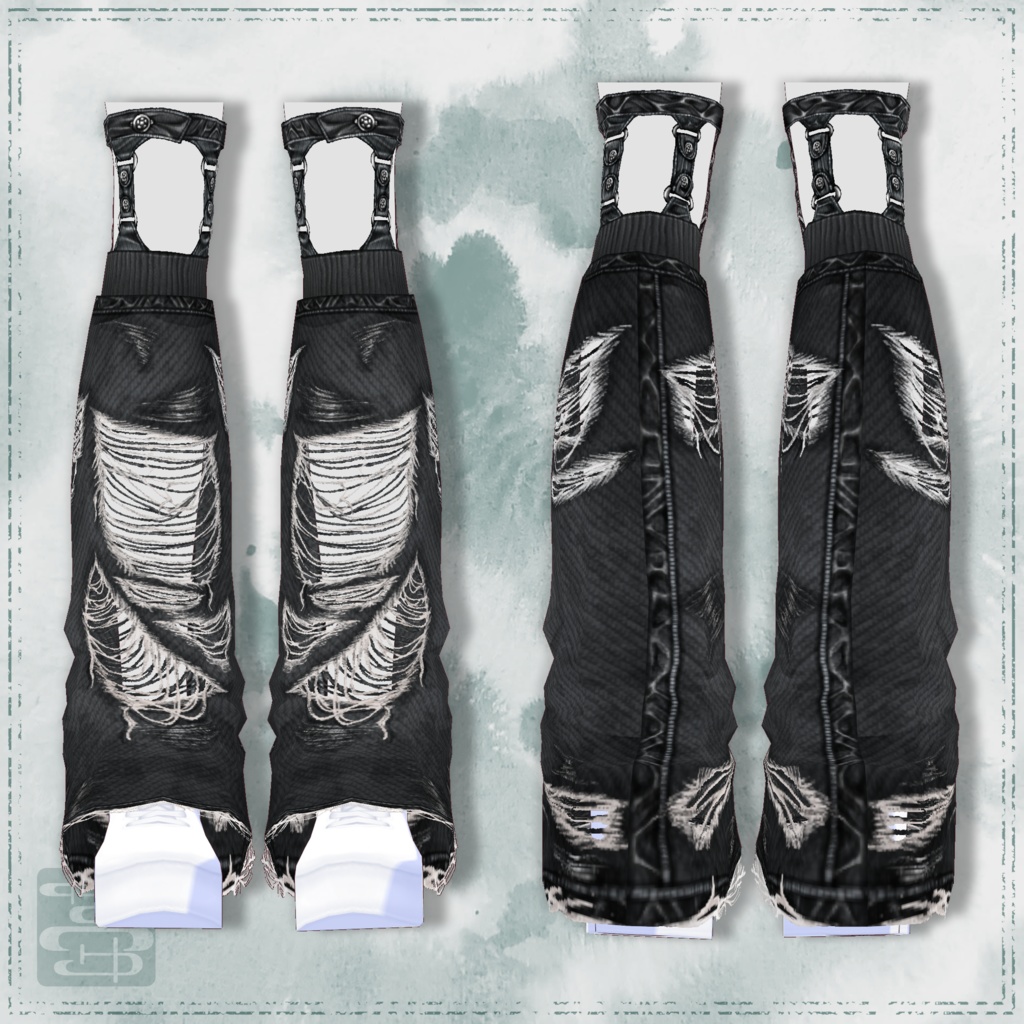 【男女兼用】シンプルダメージデニム【VRoid正式版用】