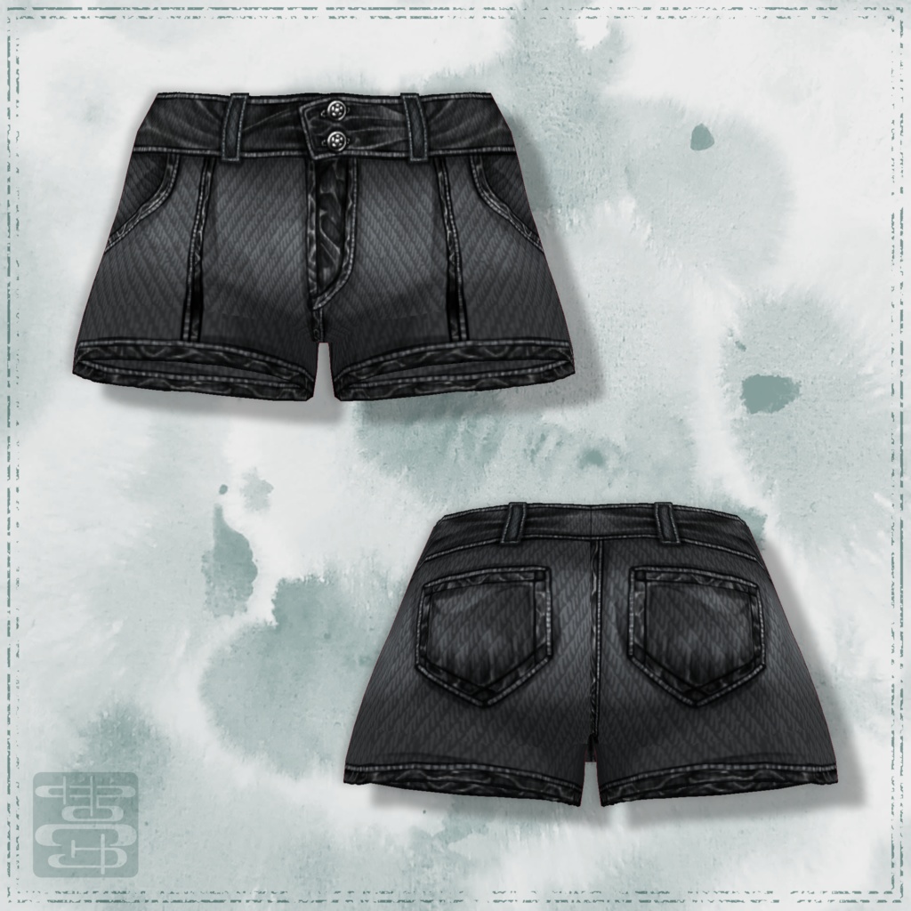 【男女兼用】シンプルダメージデニム【VRoid正式版用】