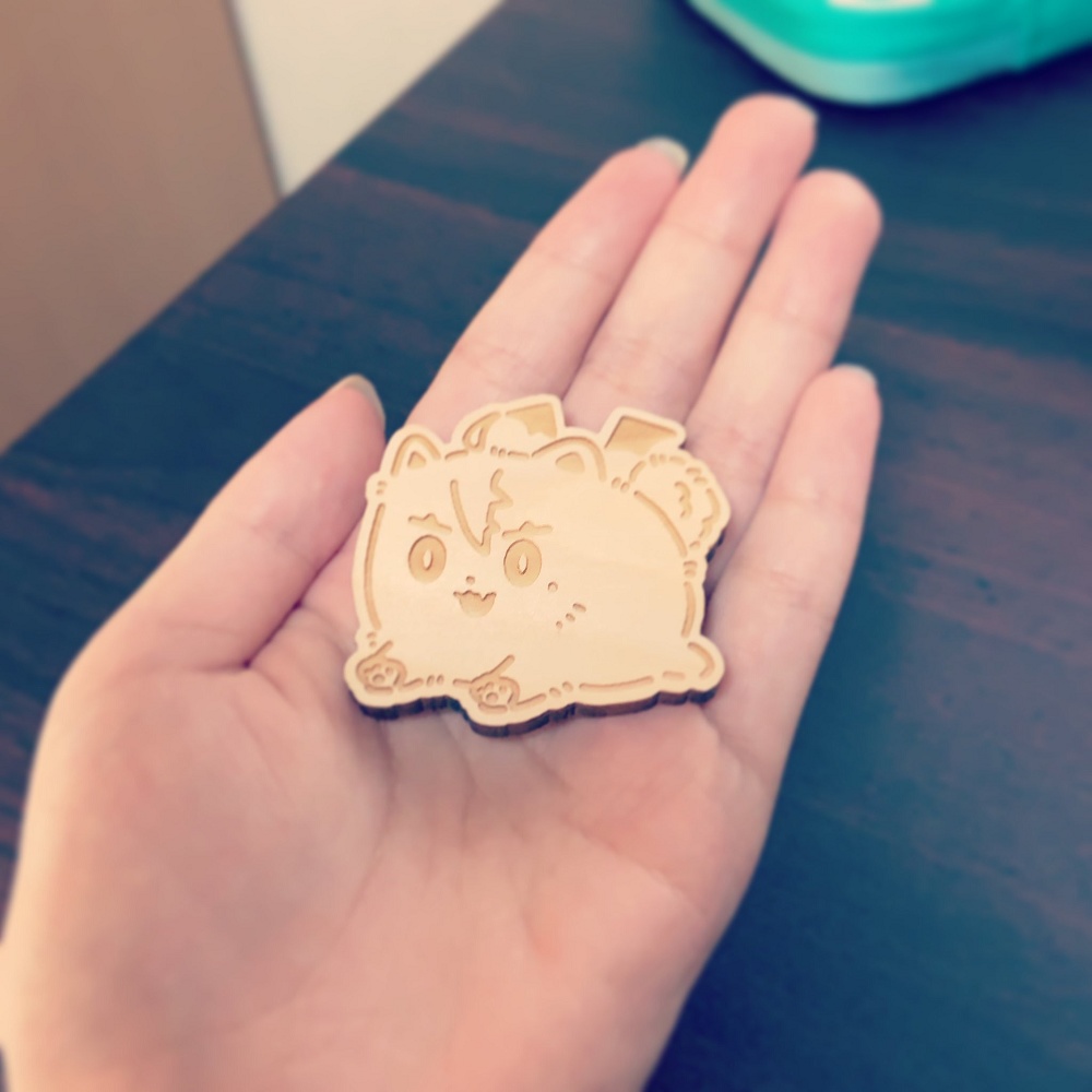 【非公式】ポメずは木製バッジ