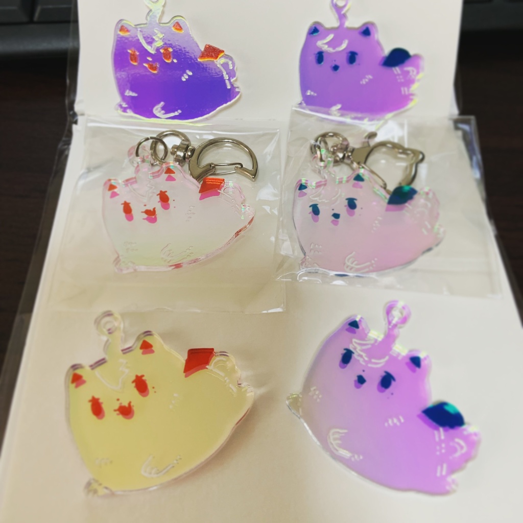 【非公式】ケモのわオーロラアクキー