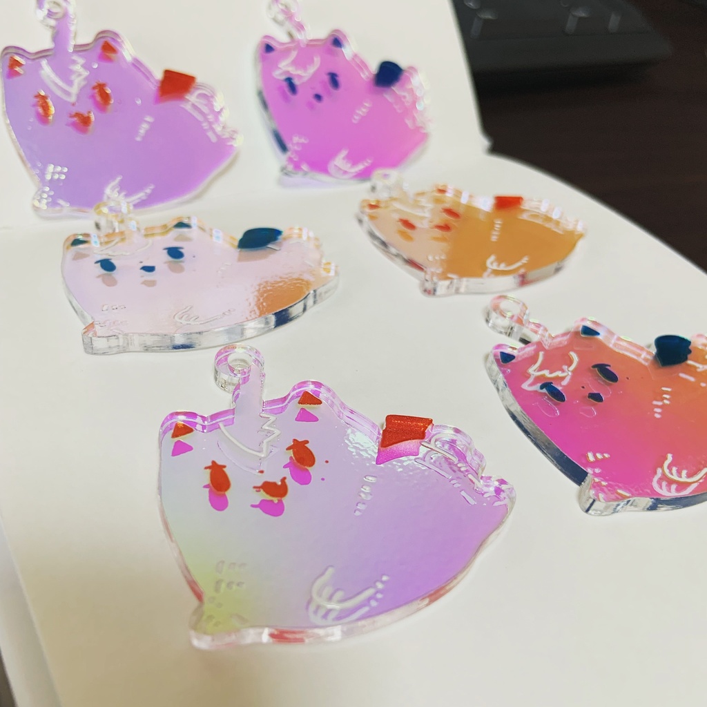 【非公式】ケモのわオーロラアクキー