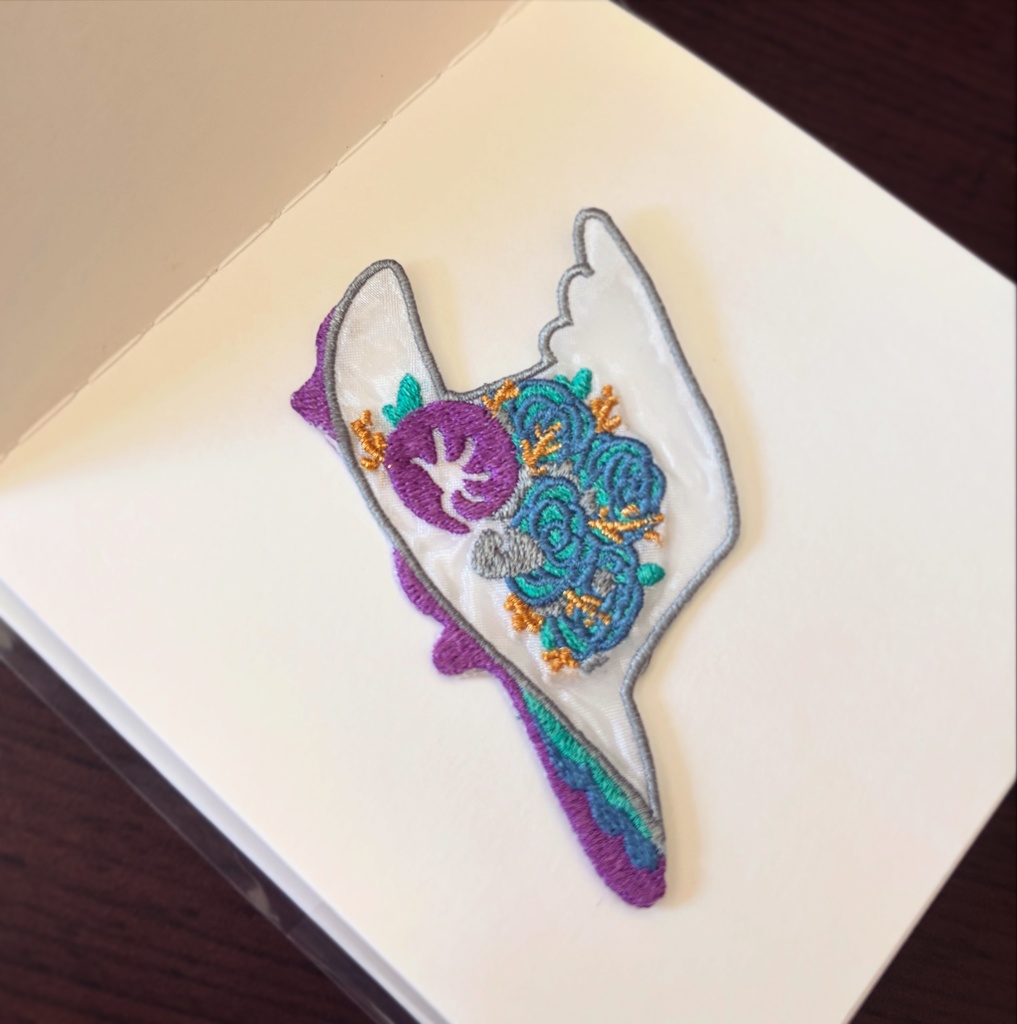 【非公式】ダウナーウィッチ（叶）モチーフ刺繍ワッペン