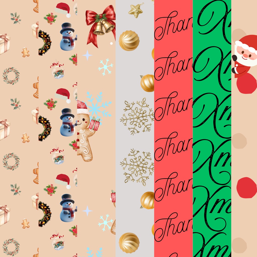 クリスマス系デジタルペーパー（10ページ）