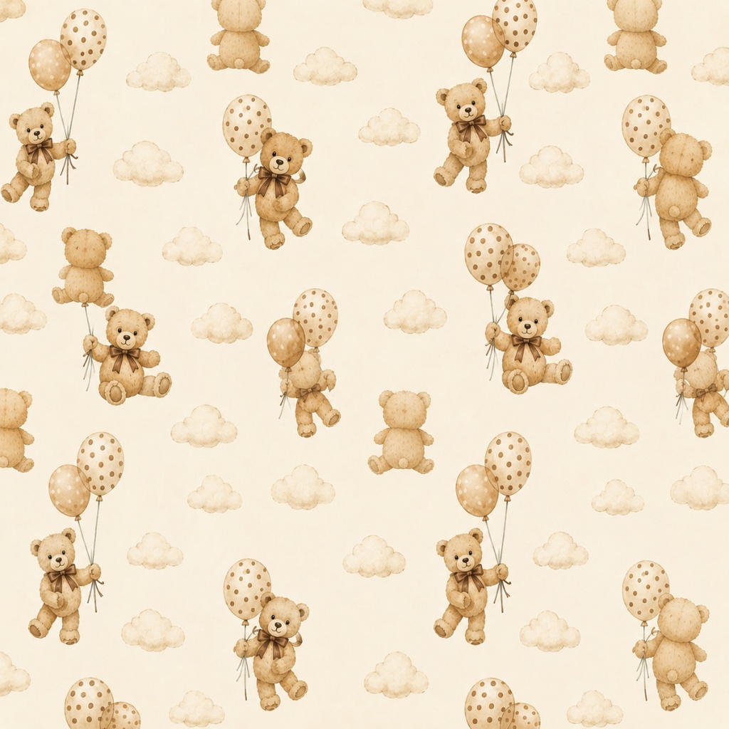 Vintage Teddy Bear|くまのデジタルペーパー 12枚セット|商用利用OK・PNG