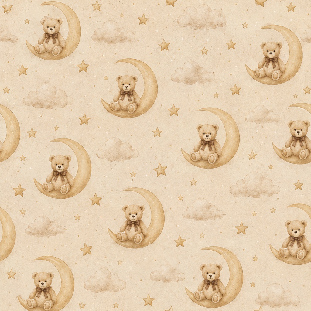 Vintage Teddy Bear|くまのデジタルペーパー 12枚セット|商用利用OK・PNG