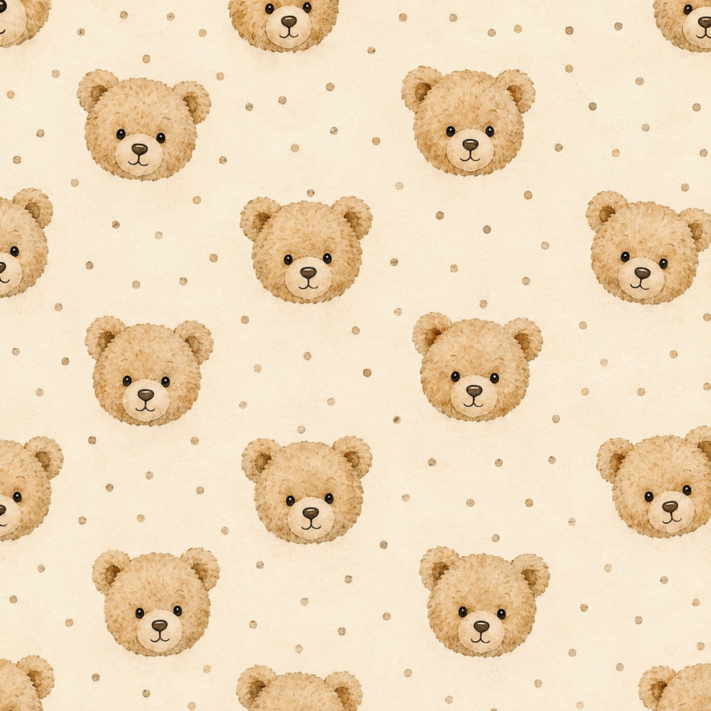 Vintage Teddy Bear|くまのデジタルペーパー 12枚セット|商用利用OK・PNG