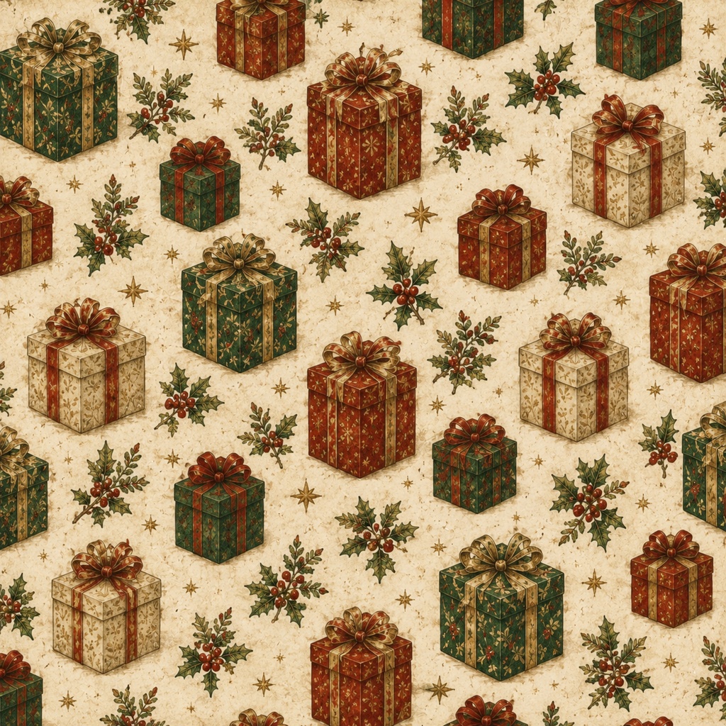 Classic Christmas|ヴィンテージクリスマスのデジタルペーパー12枚セット