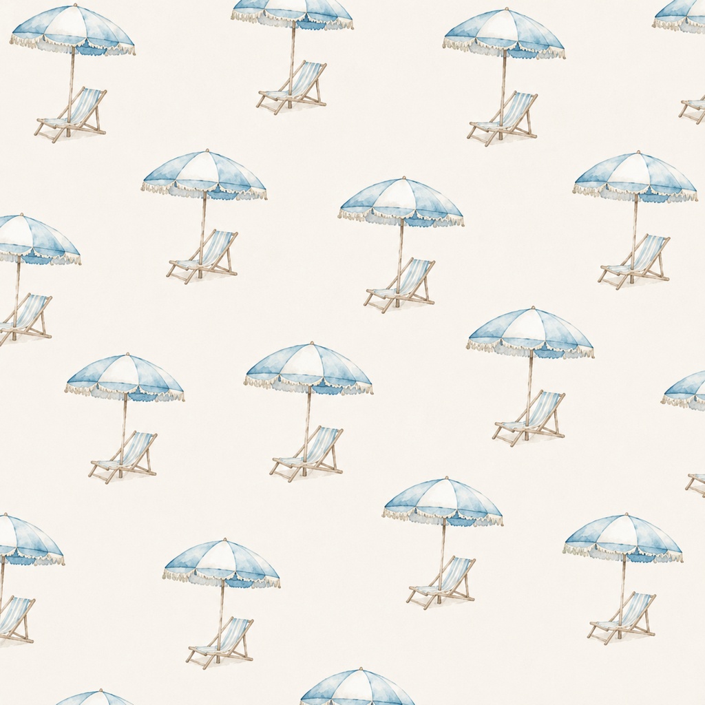 Coastal Summer|海辺の水彩デジタルペーパー12種|PNG・12×12inch