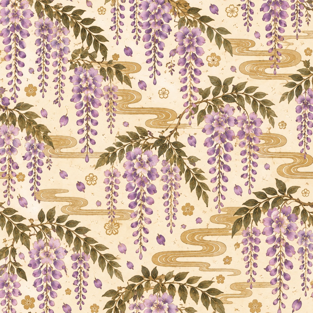 【和柄デジタルペーパー12枚セット】Japanese Pattern Collection|桜・椿・菊・扇子・和傘・手毬・折り鶴・藤|PNG背景素材