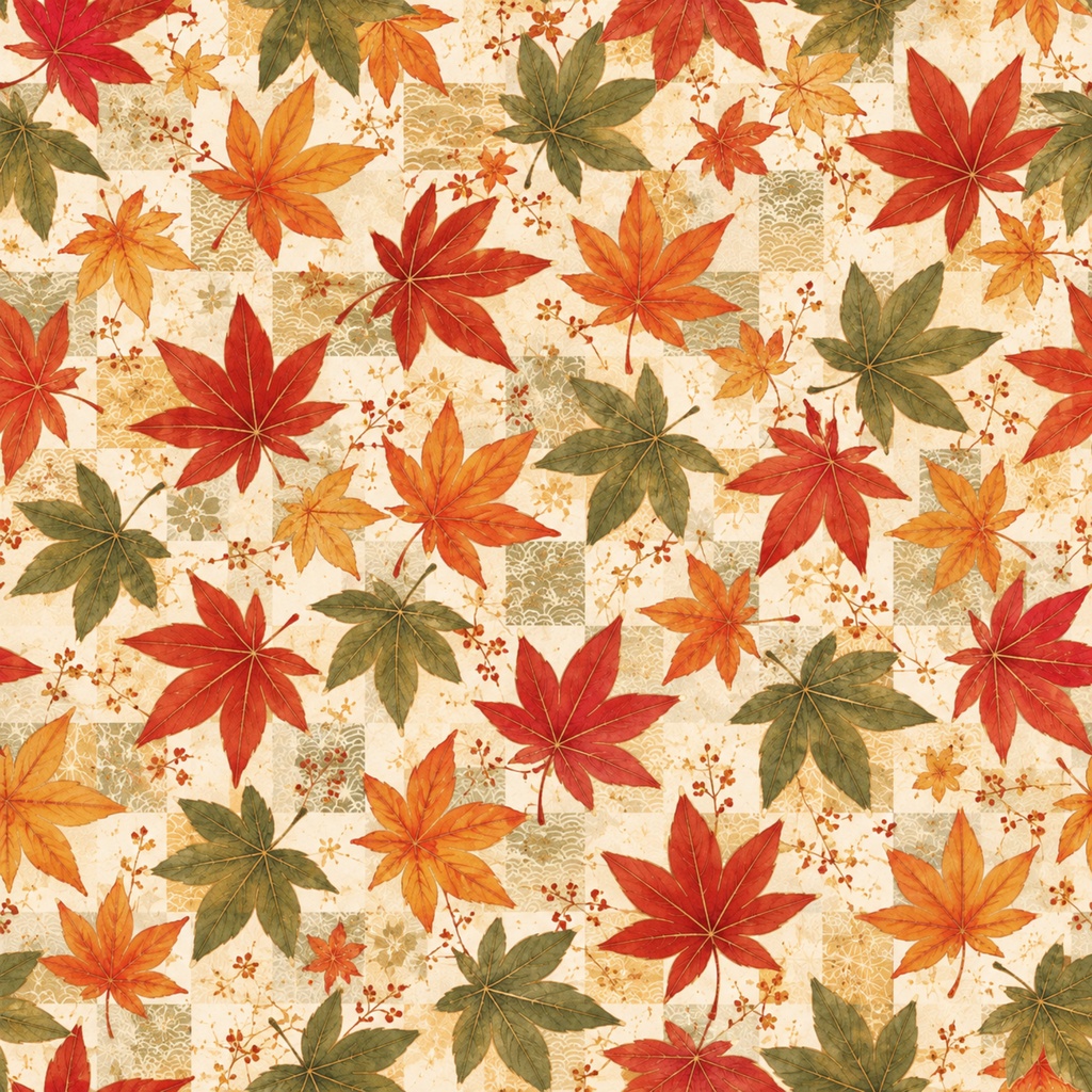 【和柄デジタルペーパー12枚セット】Japanese Pattern Collection|桜・椿・菊・扇子・和傘・手毬・折り鶴・藤|PNG背景素材