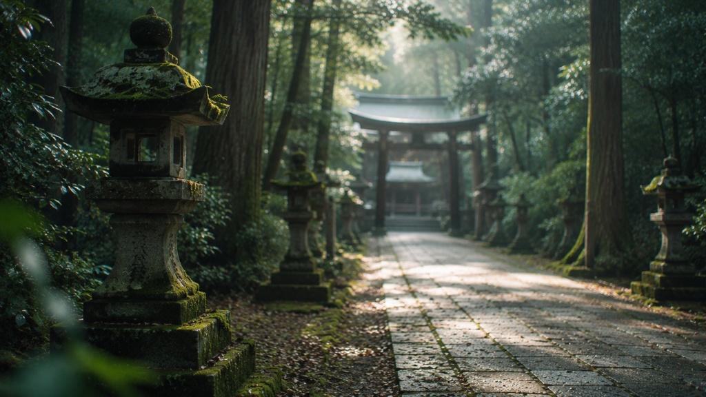 映画風 神社背景素材集 Vol.1 【16:9・8枚|無料サンプル1枚あり】