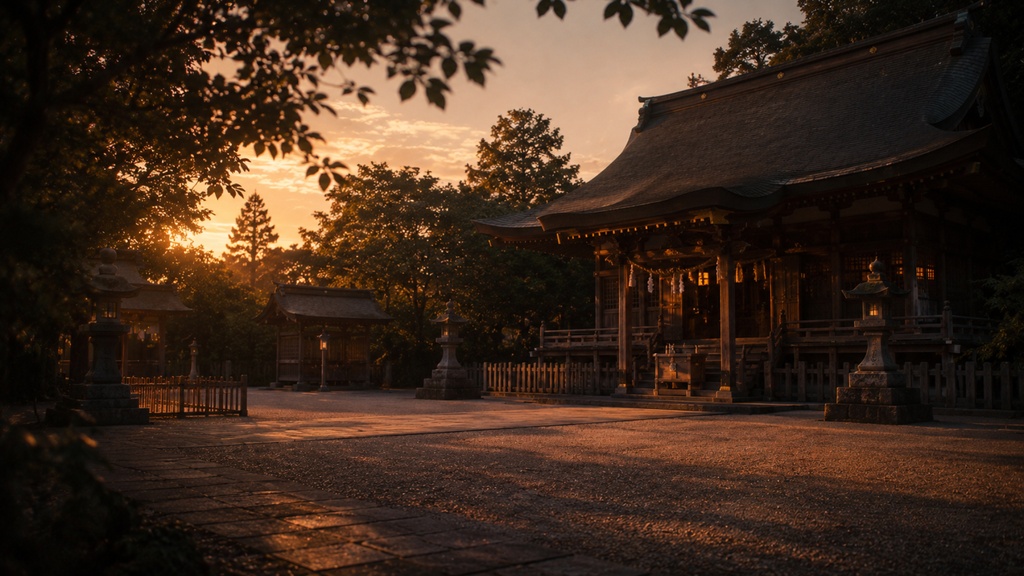 映画風 神社背景素材集 Vol.1 【16:9・8枚|無料サンプル1枚あり】