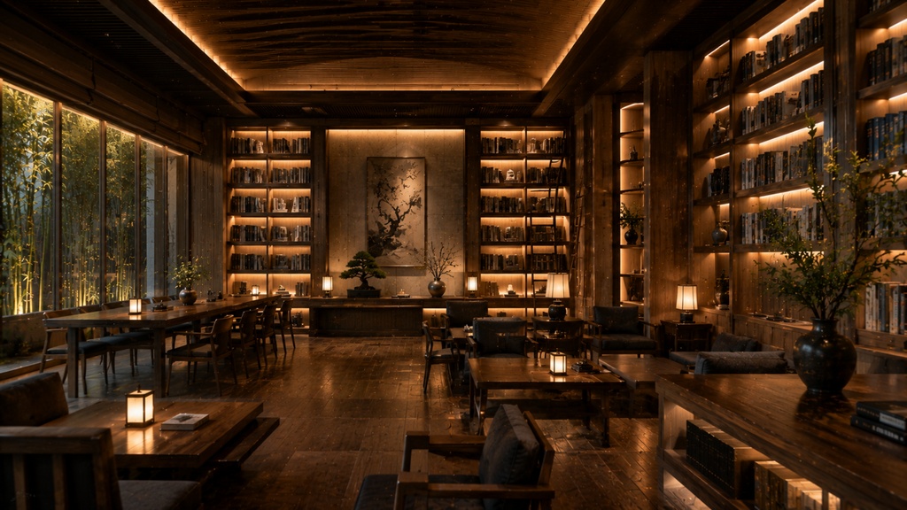 図書館・書斎背景素材集 Vol.1【16:9・8枚】