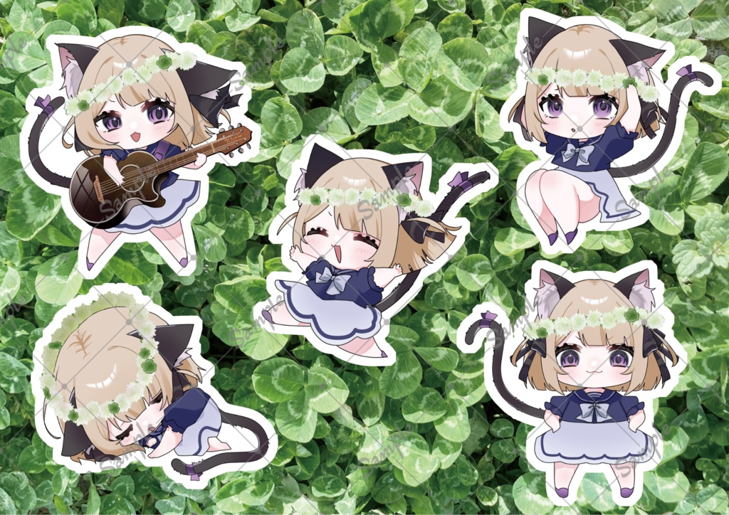 【1周年記念グッズ】おちびなこたつちゃんステッカー5種