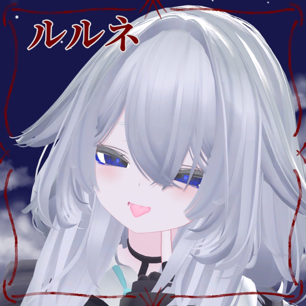 【7 avater対応】瞳にウツルは彼岸の園(eye texture + プチメイク)