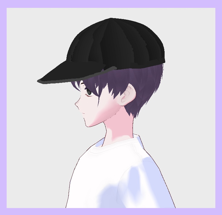 【Vroid用衣装】ヤケクソ帽子(キャップ)【無料】