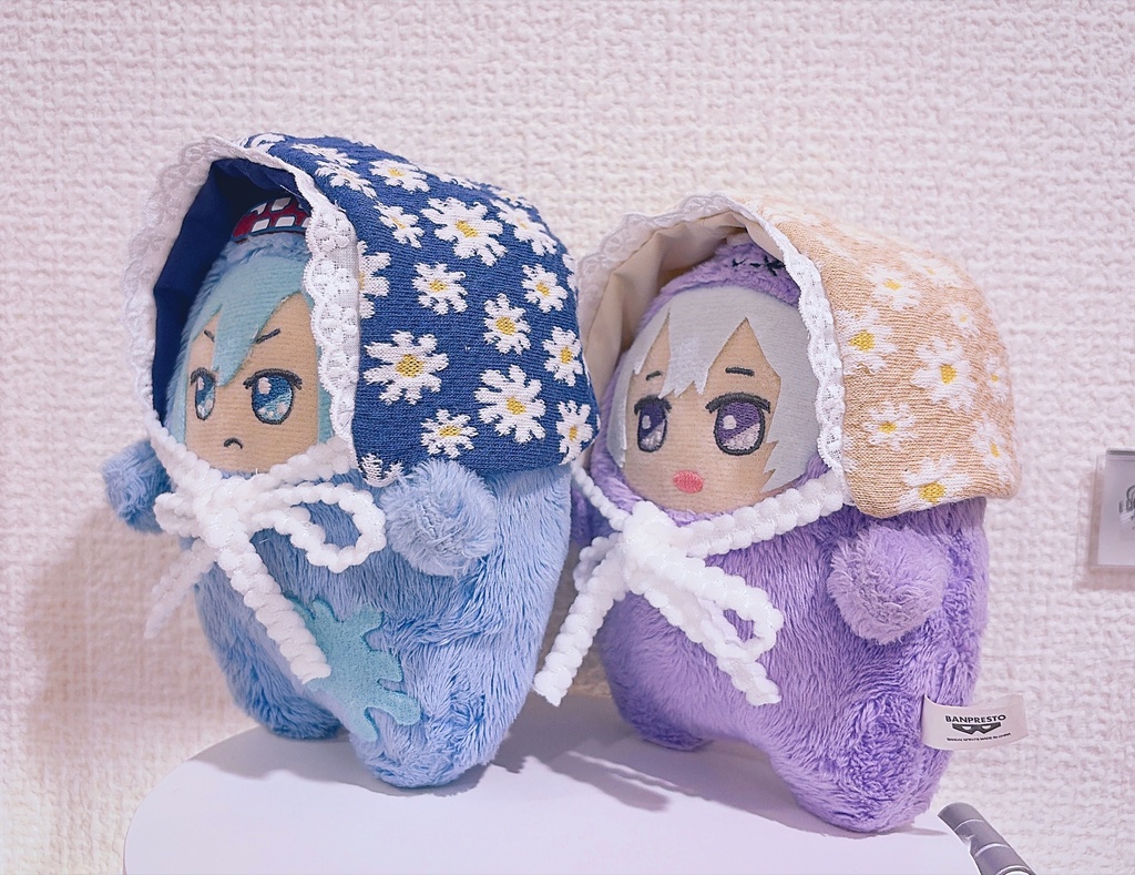 ジャガードニットのボンネット