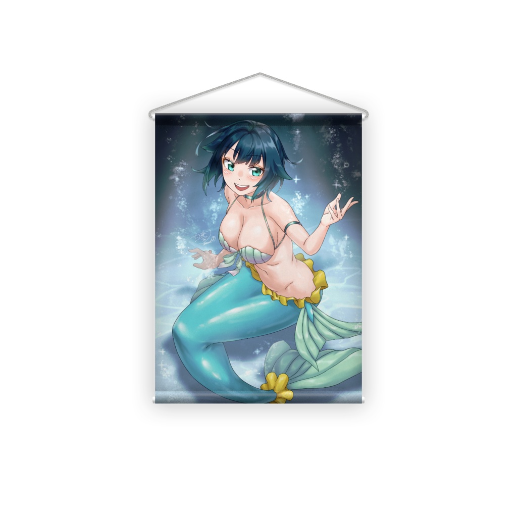 【うちの子】深海ナナ -人魚モード- タペストリー