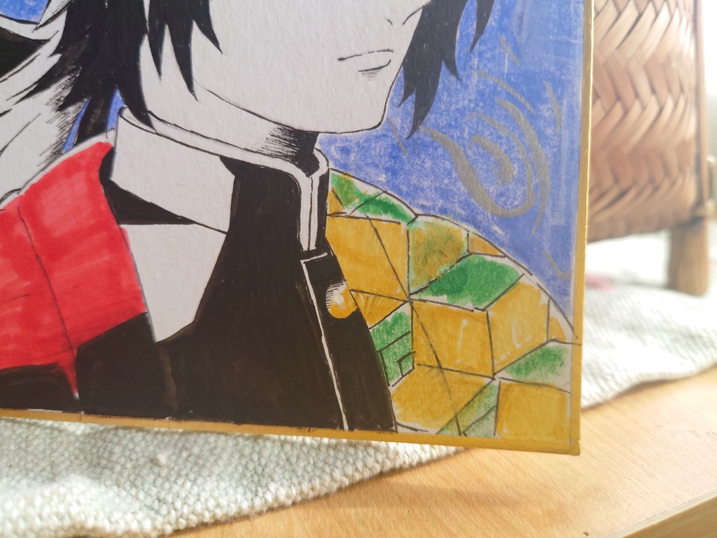 【色紙】鬼滅/冨岡義勇(ファンアート)