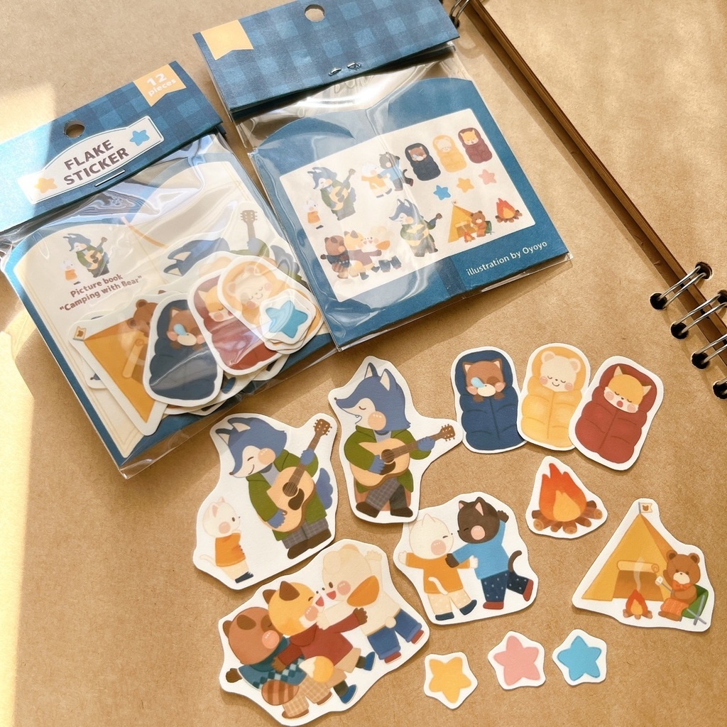 フレークシール（あおのえほん）